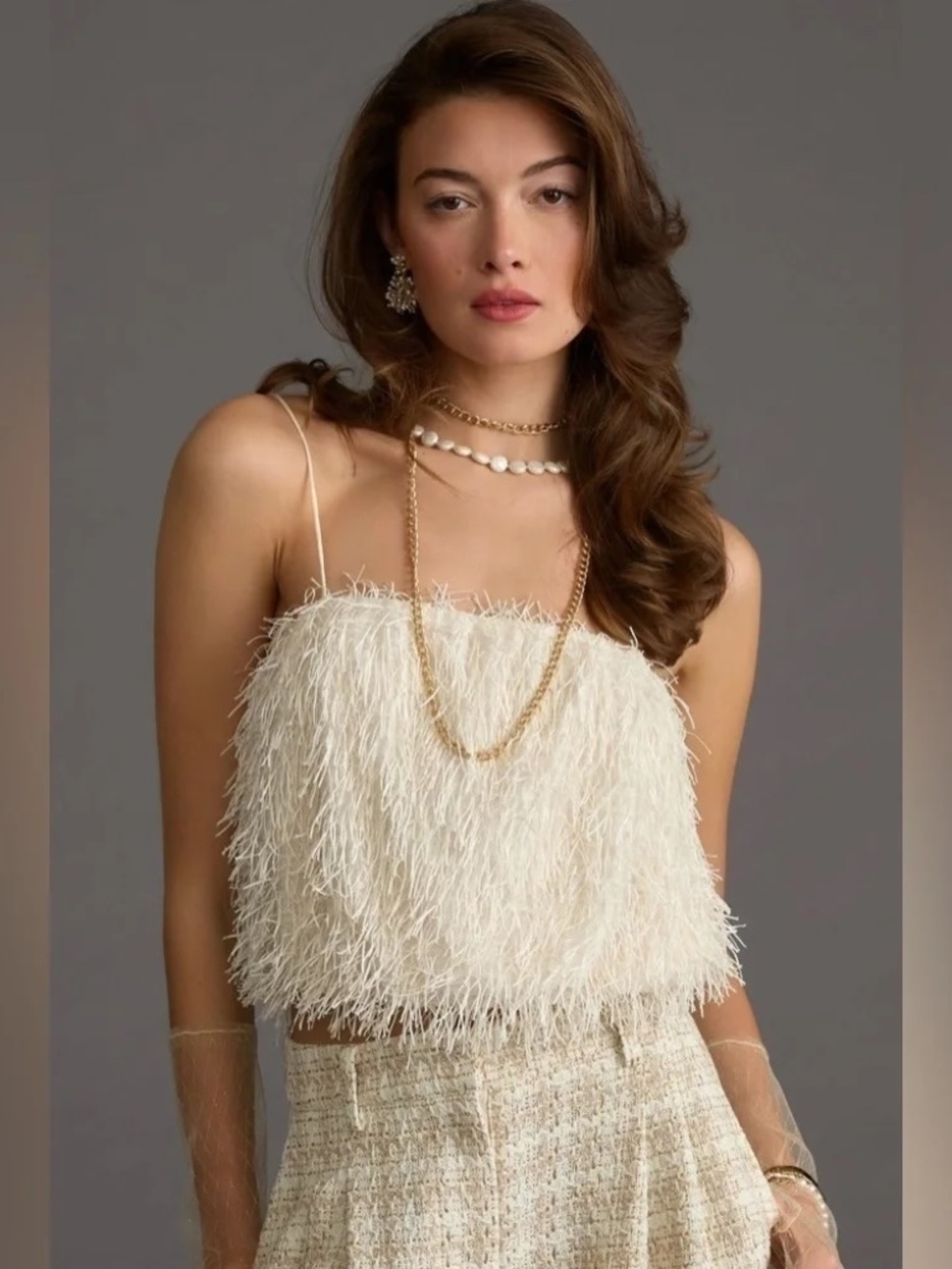 Anthropologie Sunday in Brooklyn Fringe Came NEW Size L NWT